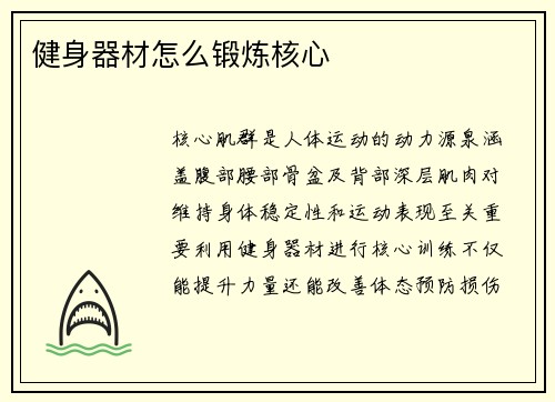 健身器材怎么锻炼核心